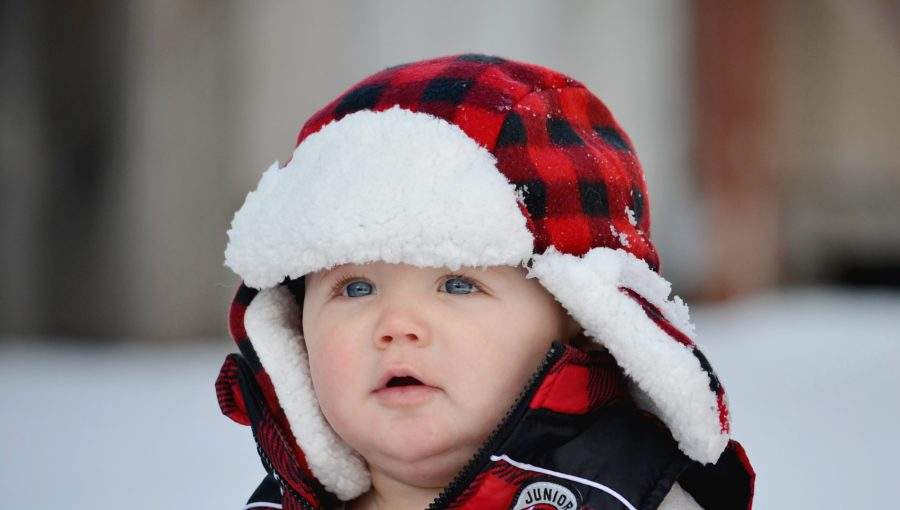como vestir o bebê no frio