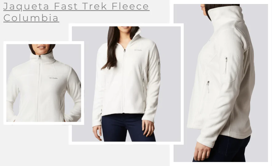 Tipos de Jaquetas:  Jaqueta Fast Trek Fleece Columbia