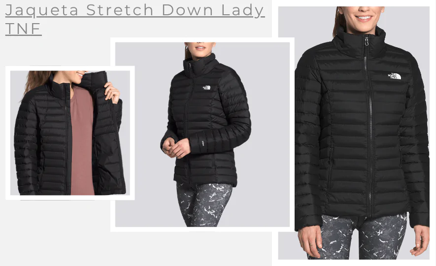 Tipos de Jaquetas: Jaqueta Stretch Down Lady TNF
