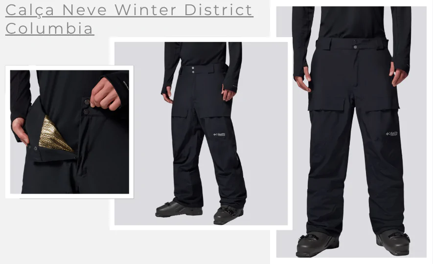 Roupa para Neve: Calça Winter District Man