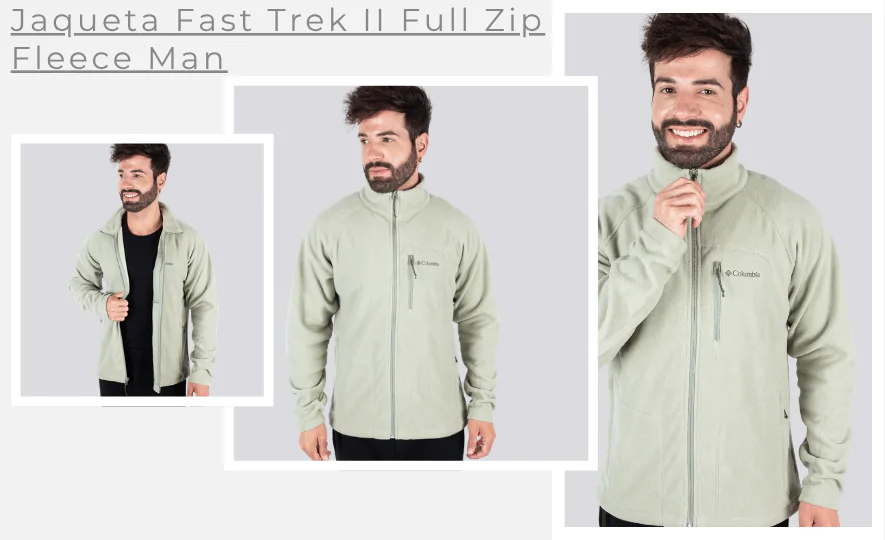 Roupa para Neve: Jaqueta Fast Trek II Full Zip Fleece