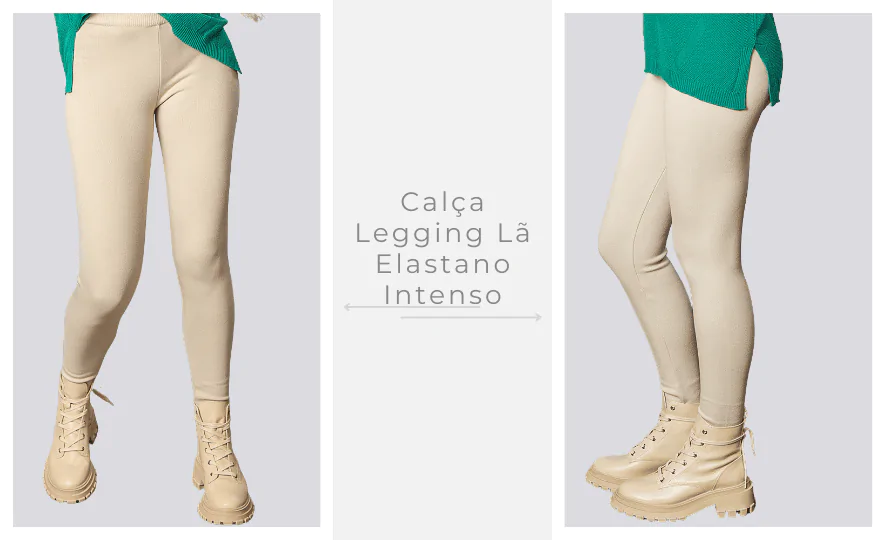 Roupas para frio Chile: Calça Legging de Lã