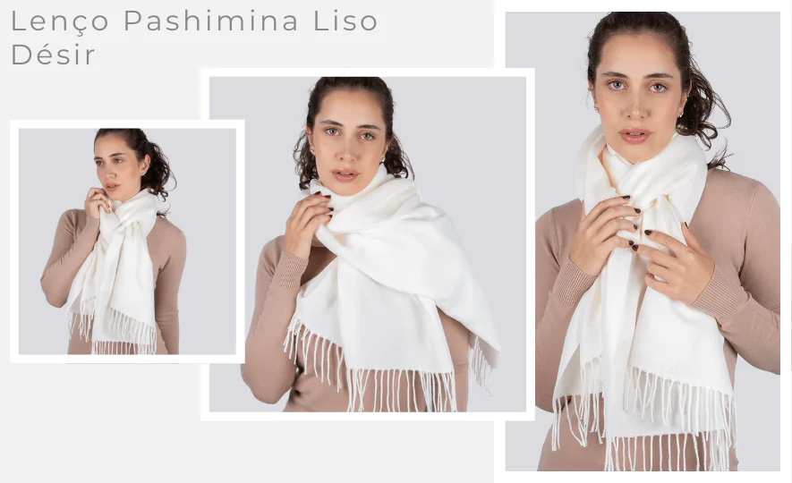 Lenço Pashmina Liso Désir