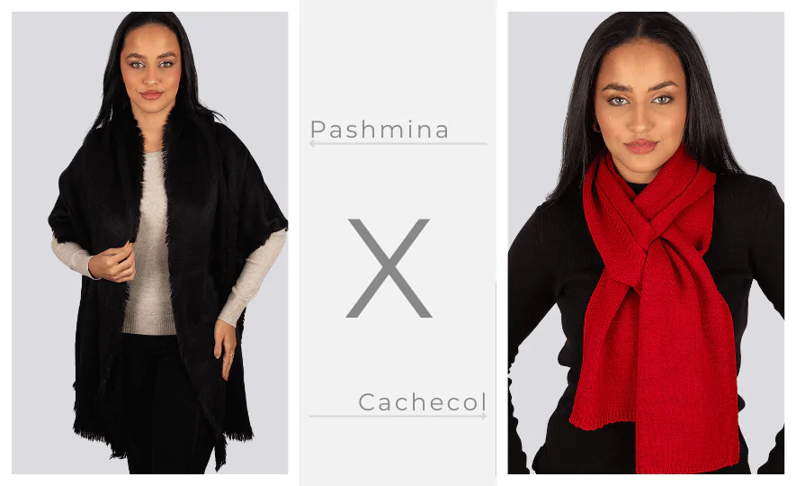 Qual é a diferença entre cachecol e pashmina: o que muda na prática?