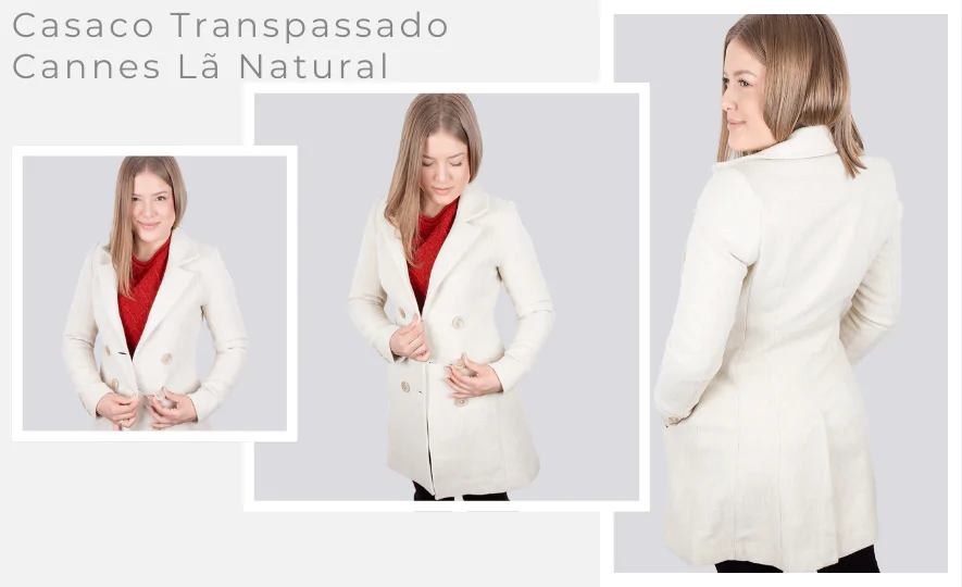 Roupas Estilosas para o Inverno: Casaco Transpassado Cannes