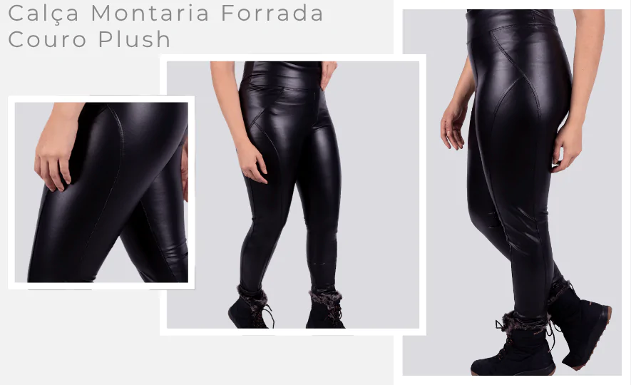 Look de Inverno Feminino: Calça em Couro