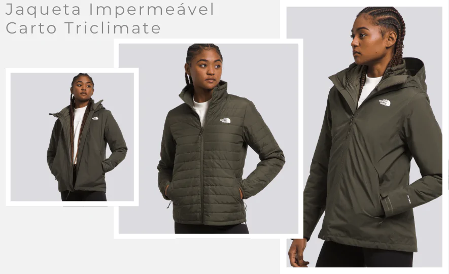 Jaquetas de Inverno 2026— Jaqueta Impermeável Carto Triclimate