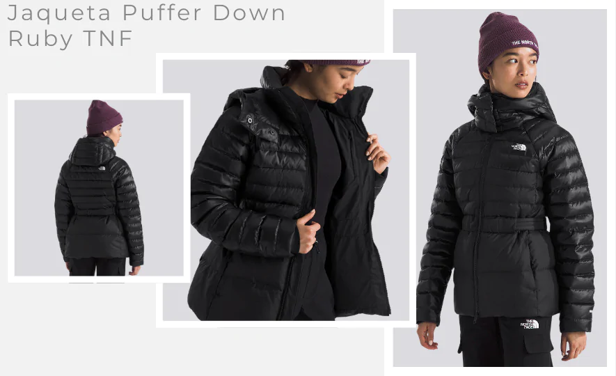 Jaquetas de Inverno 2026— Jaqueta Puffer Down Ruby TNF