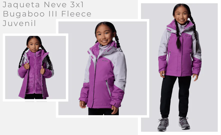 Roupas de inverno de alta performance — Jaqueta Neve Infantil